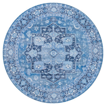 Maris Ornate Medallion Washable Area Rug
